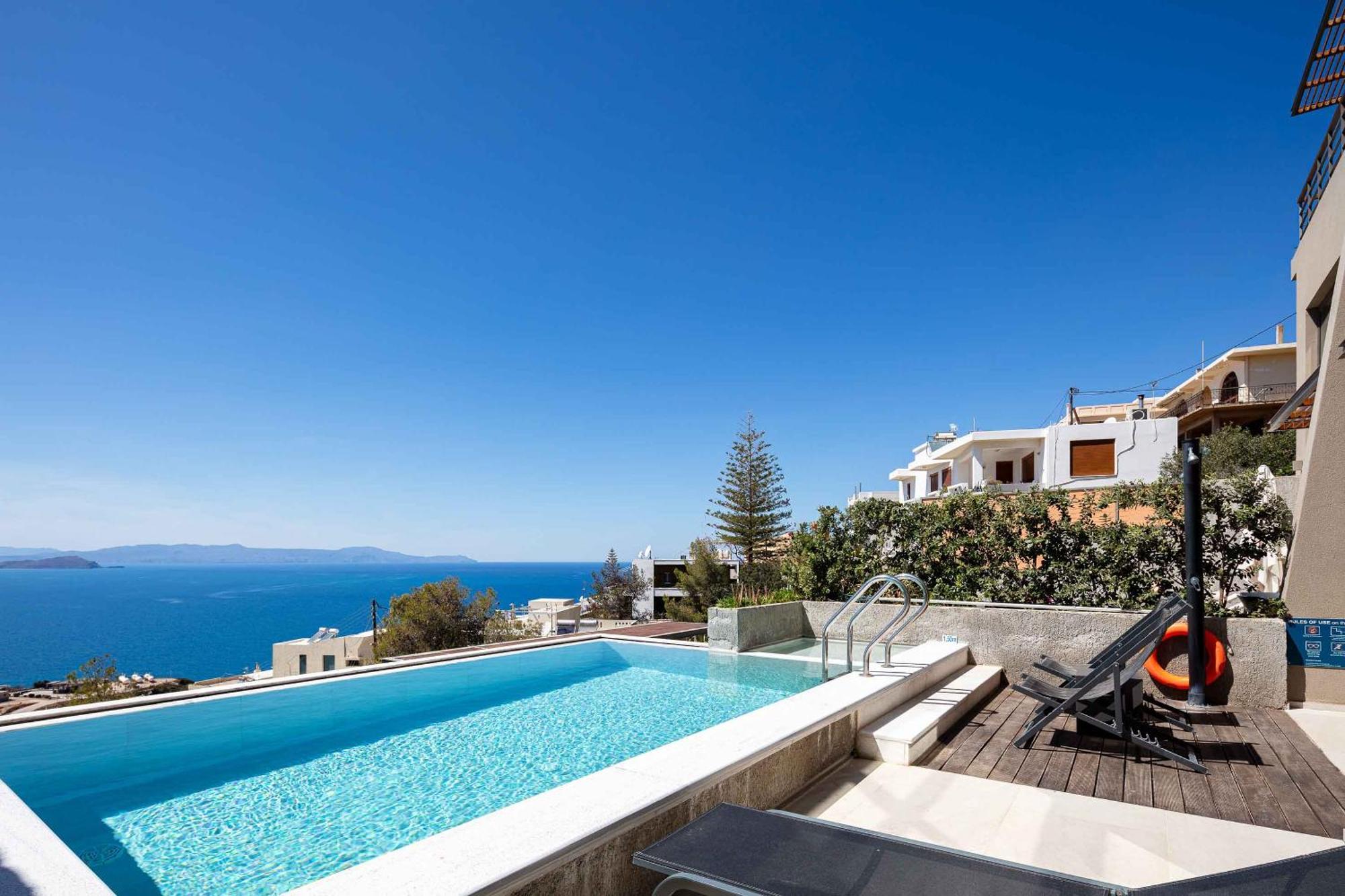 Omnia Luxury Villas - "Heated" Pools & Breathtaking Seaviews! 干尼亞 外观 照片