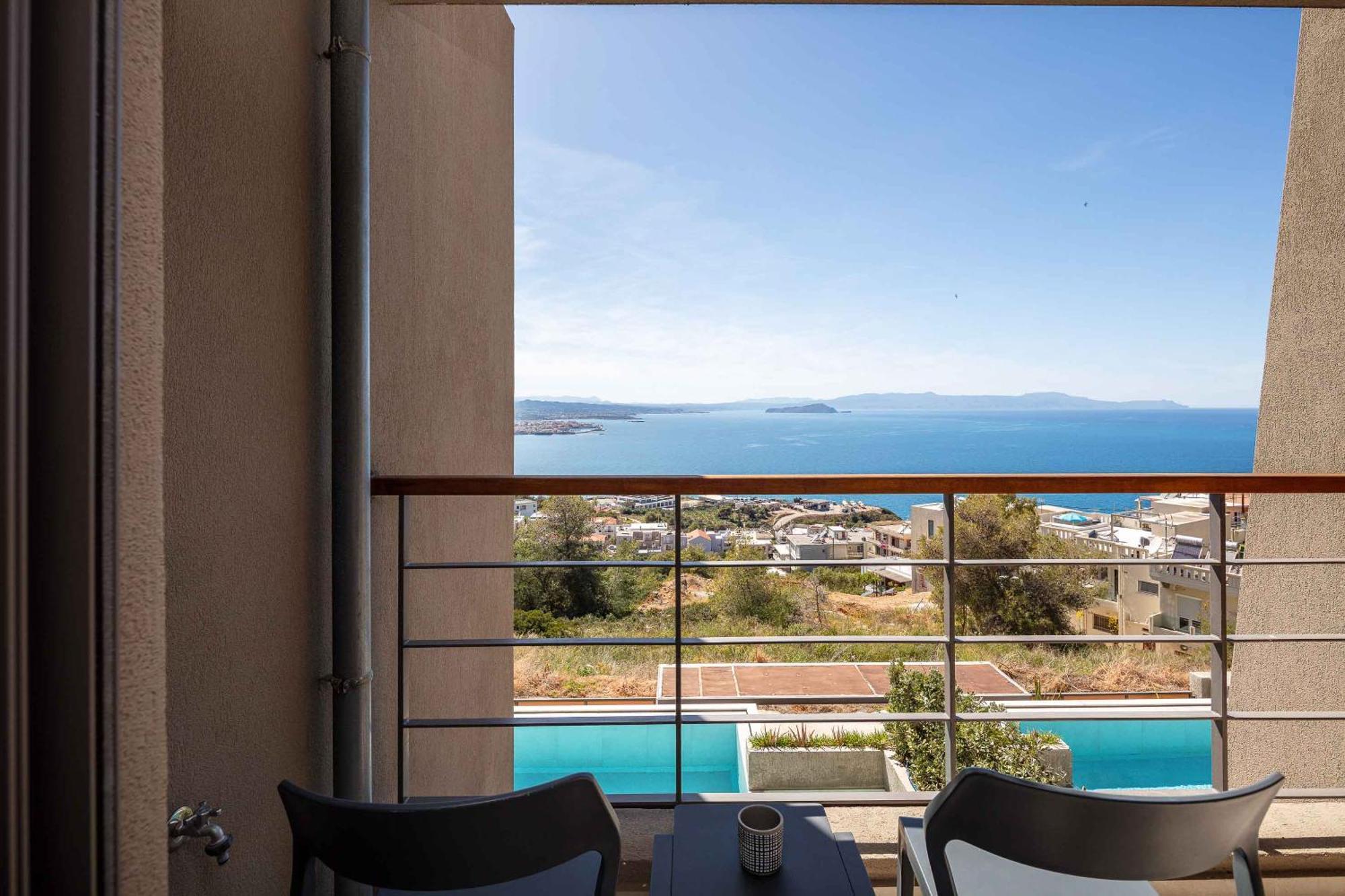 Omnia Luxury Villas - "Heated" Pools & Breathtaking Seaviews! 干尼亞 外观 照片
