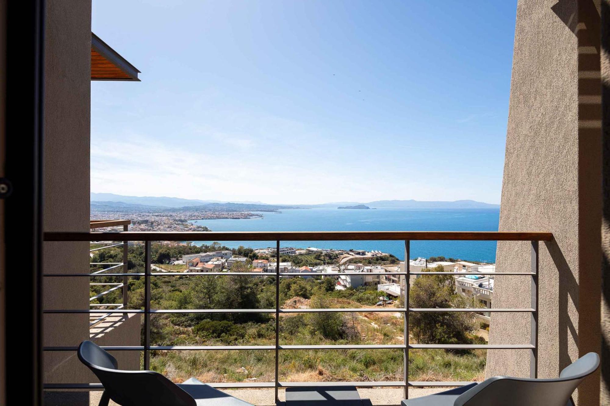 Omnia Luxury Villas - "Heated" Pools & Breathtaking Seaviews! 干尼亞 外观 照片