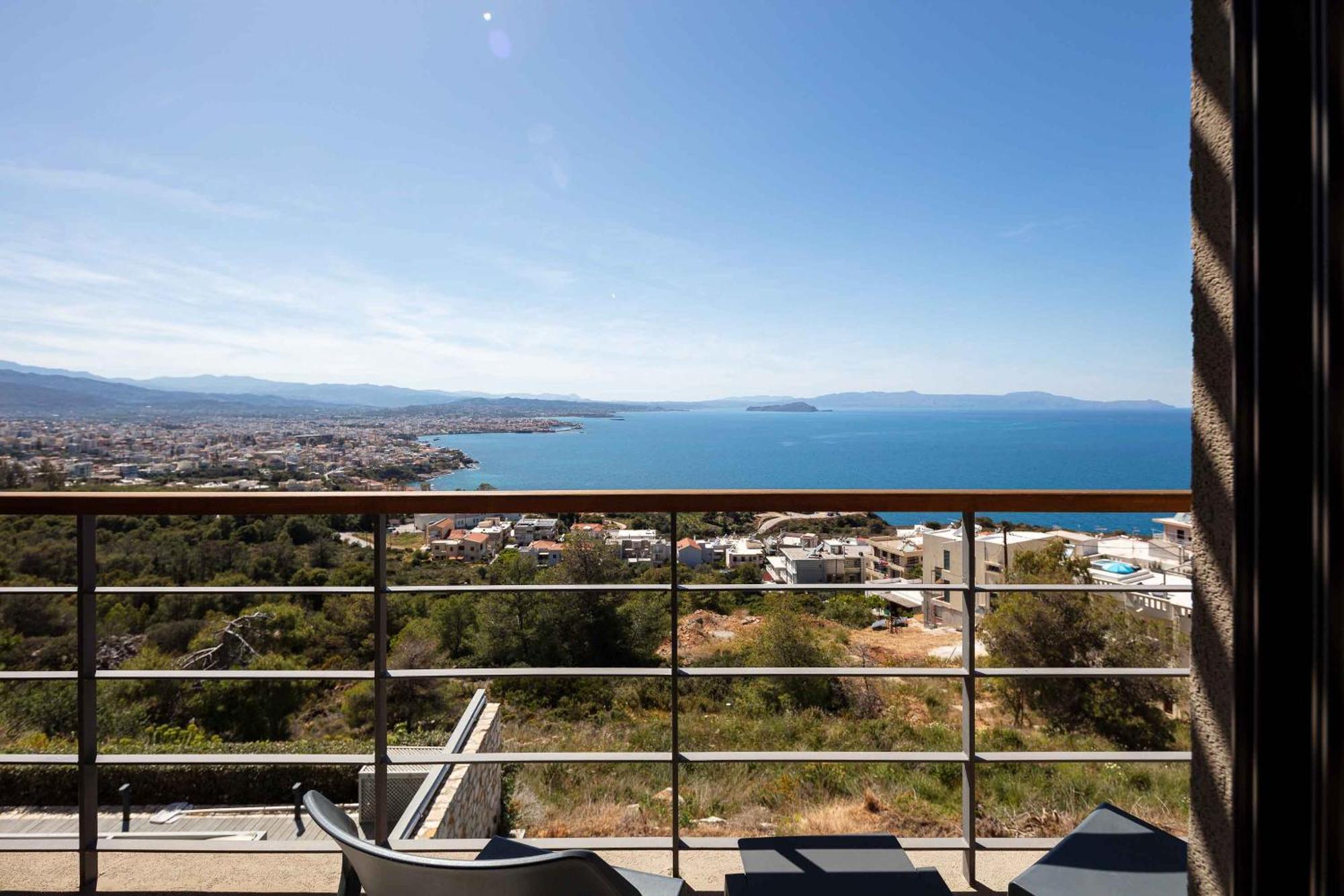 Omnia Luxury Villas - "Heated" Pools & Breathtaking Seaviews! 干尼亞 外观 照片