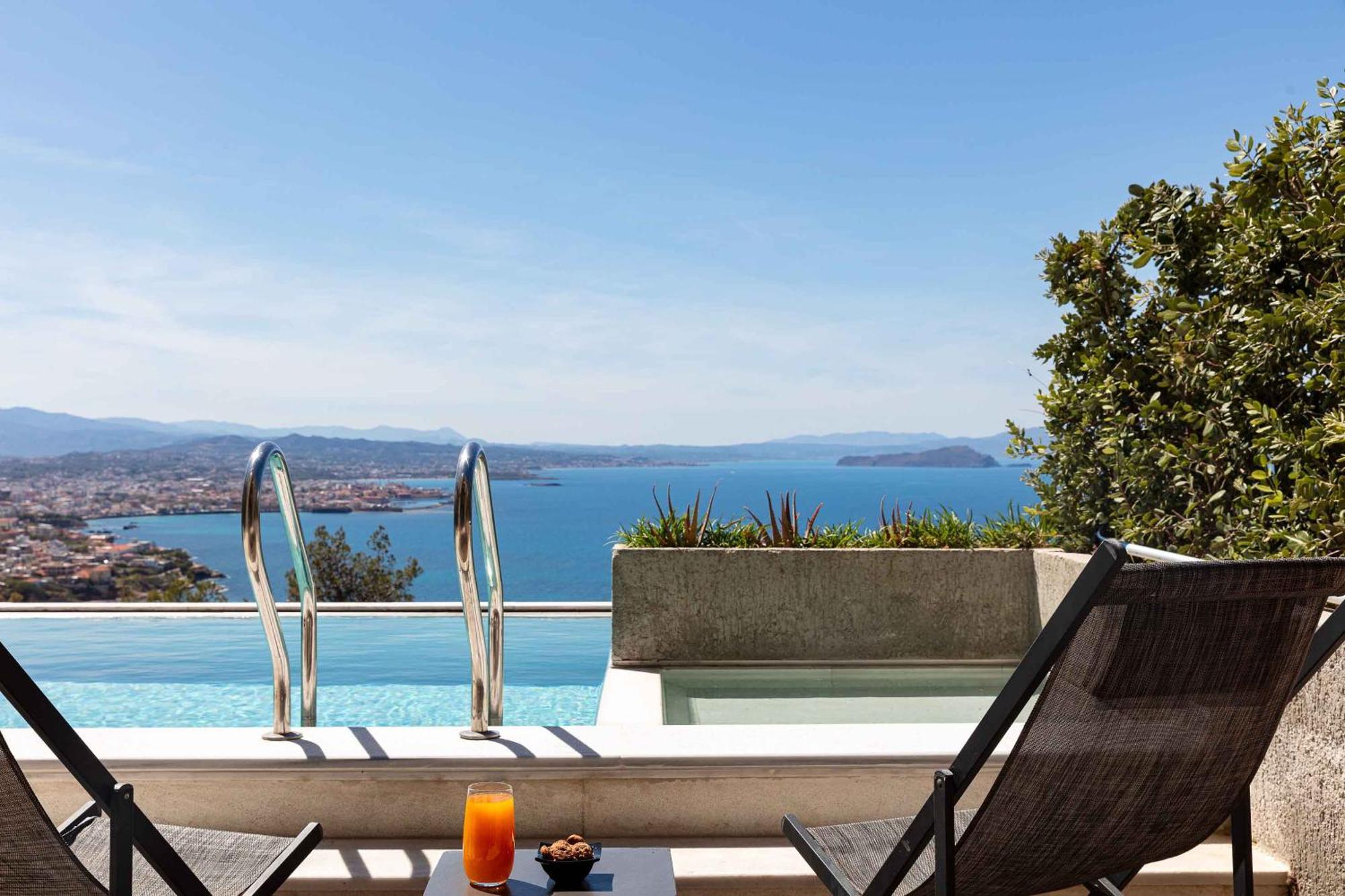 Omnia Luxury Villas - "Heated" Pools & Breathtaking Seaviews! 干尼亞 外观 照片