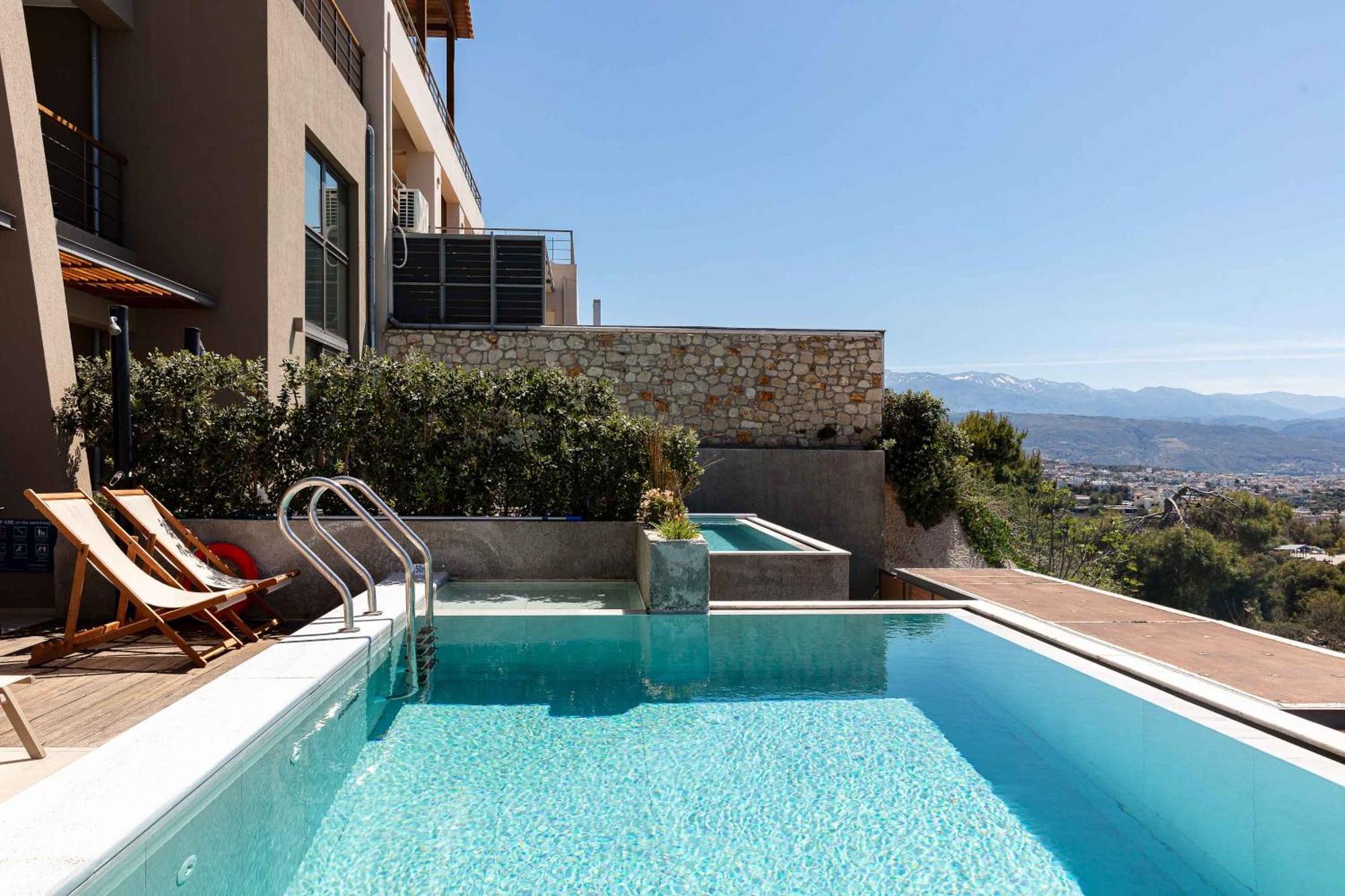 Omnia Luxury Villas - "Heated" Pools & Breathtaking Seaviews! 干尼亞 客房 照片