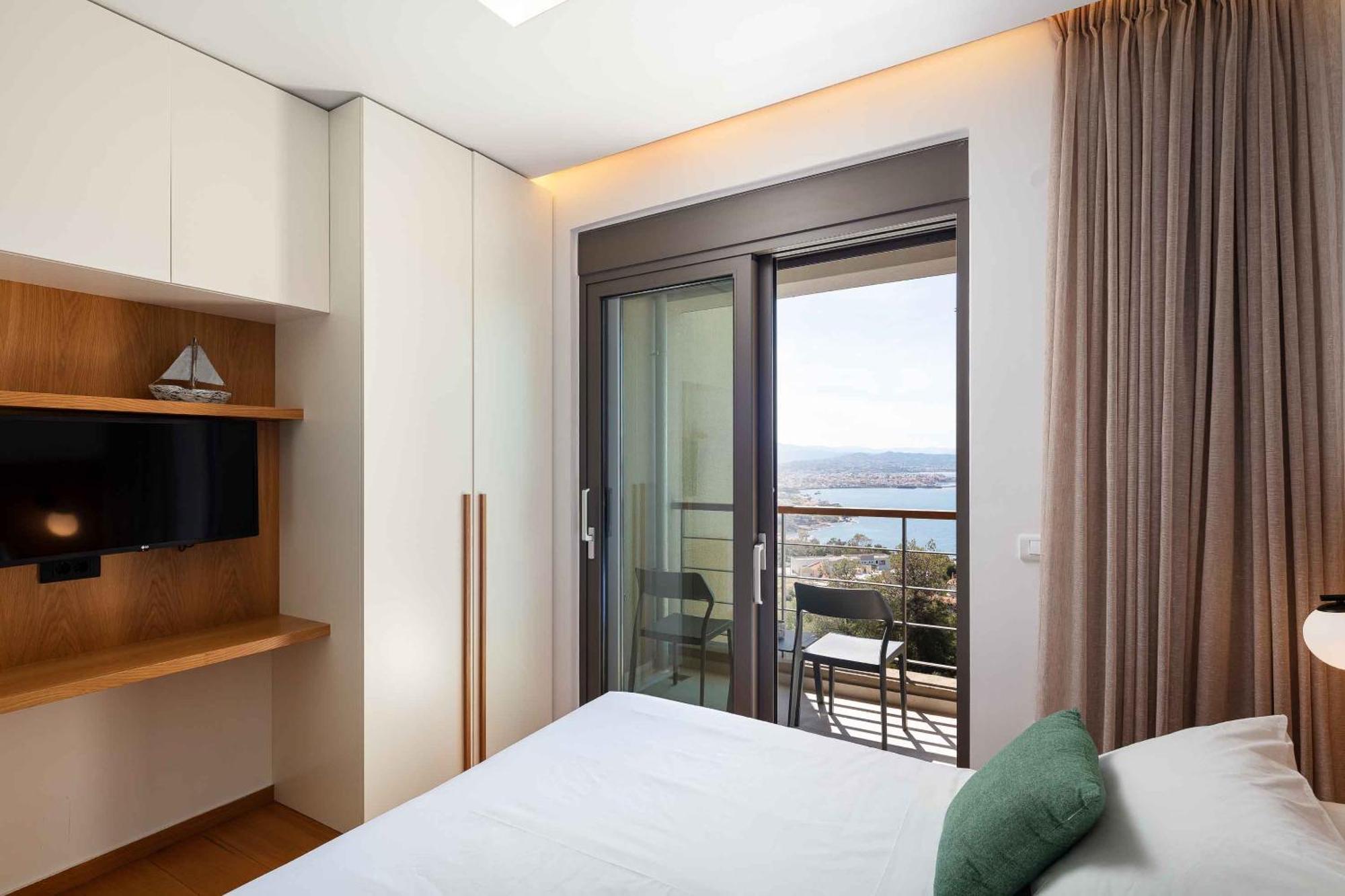 Omnia Luxury Villas - "Heated" Pools & Breathtaking Seaviews! 干尼亞 客房 照片