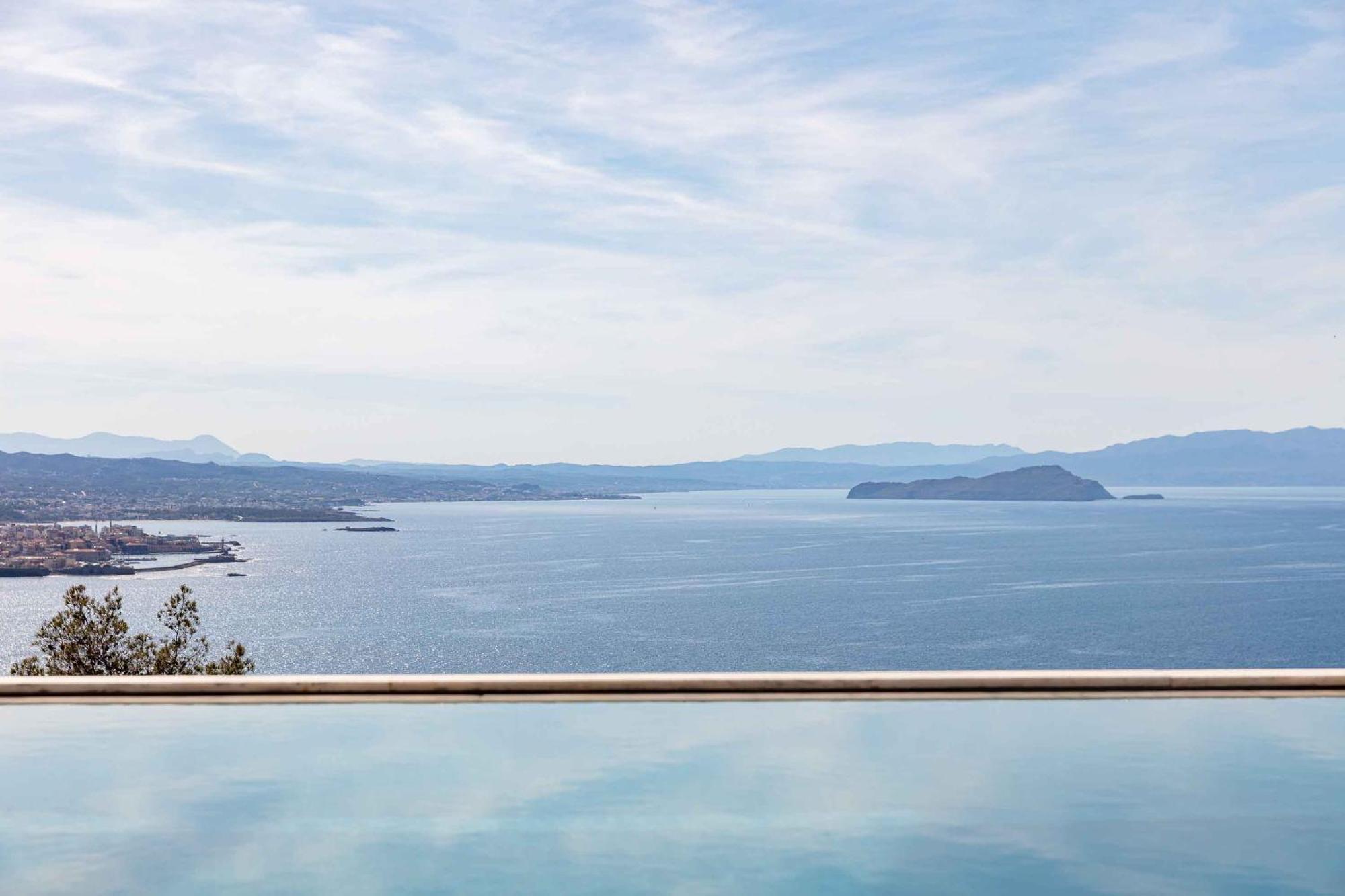 Omnia Luxury Villas - "Heated" Pools & Breathtaking Seaviews! 干尼亞 客房 照片