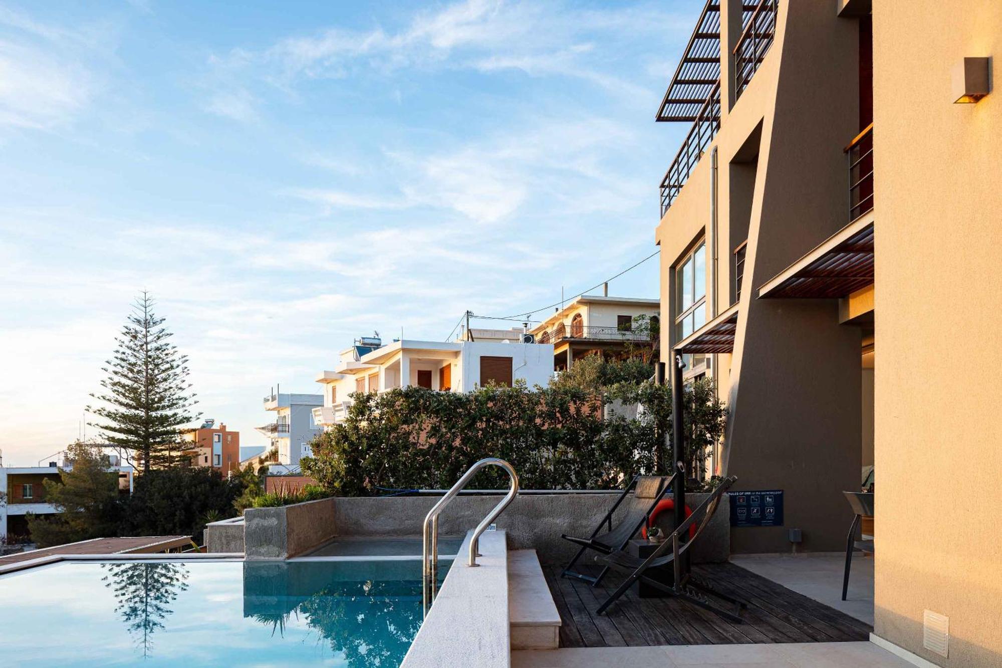 Omnia Luxury Villas - "Heated" Pools & Breathtaking Seaviews! 干尼亞 客房 照片