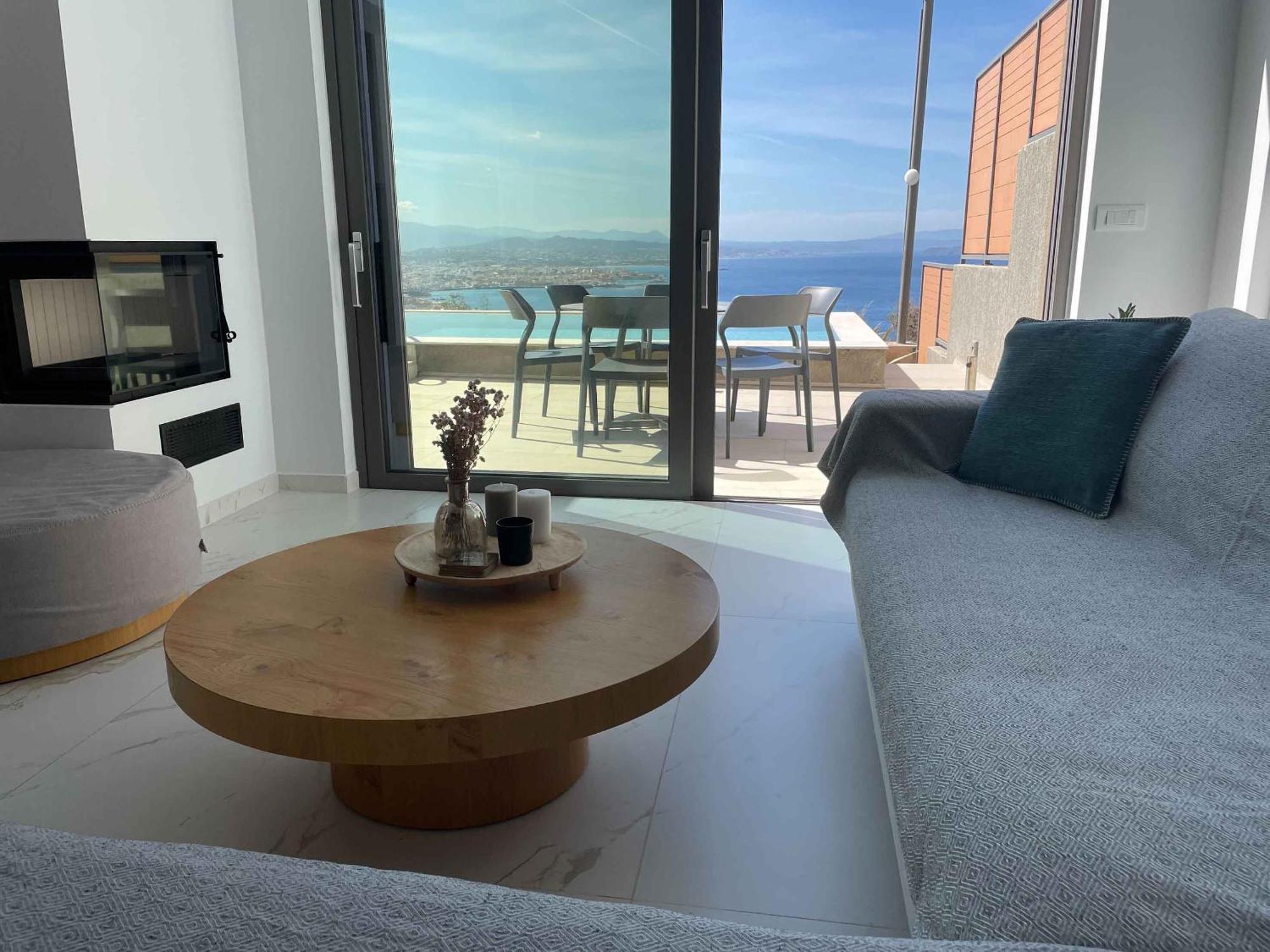 Omnia Luxury Villas - "Heated" Pools & Breathtaking Seaviews! 干尼亞 客房 照片