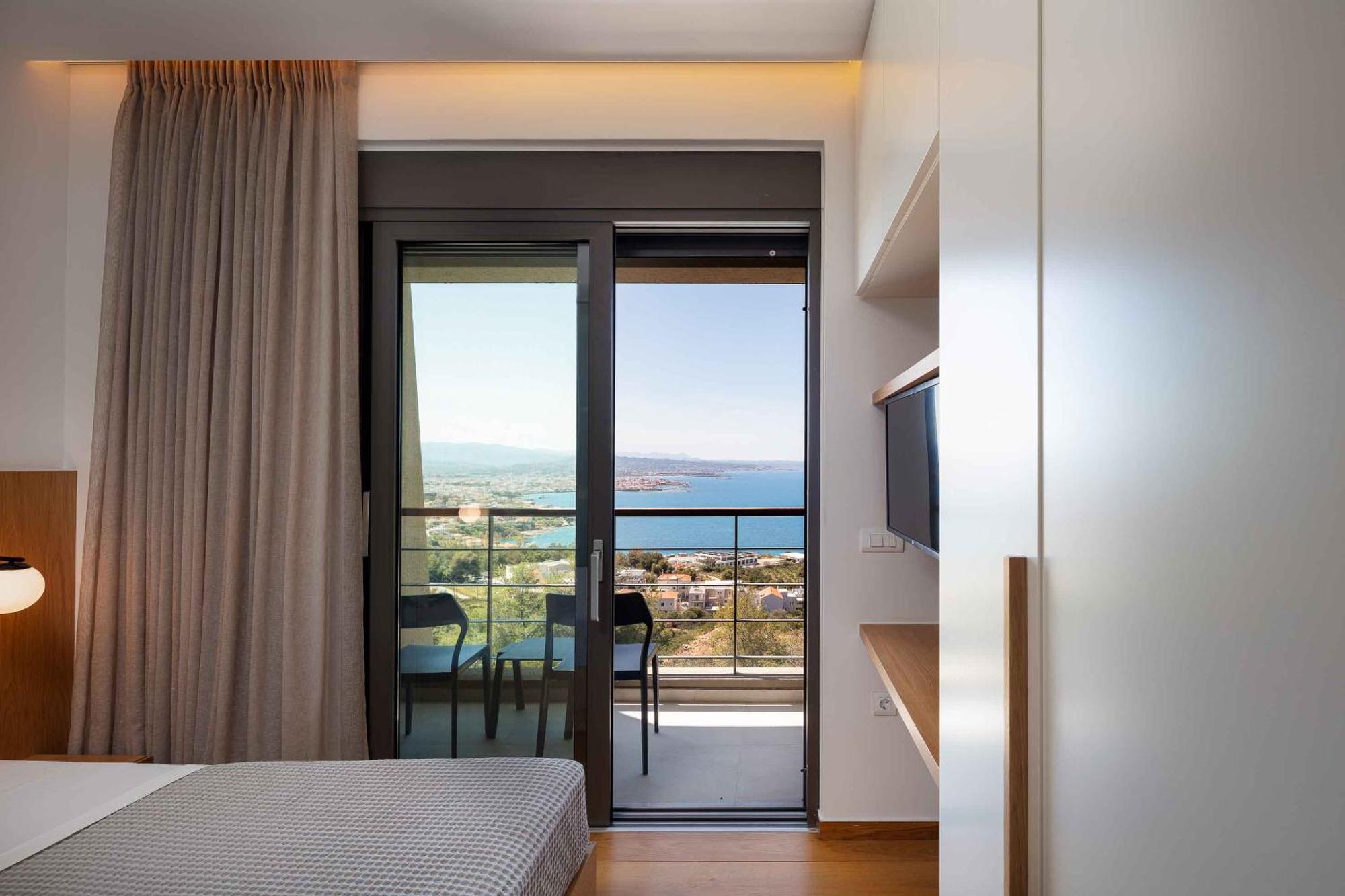 Omnia Luxury Villas - "Heated" Pools & Breathtaking Seaviews! 干尼亞 客房 照片