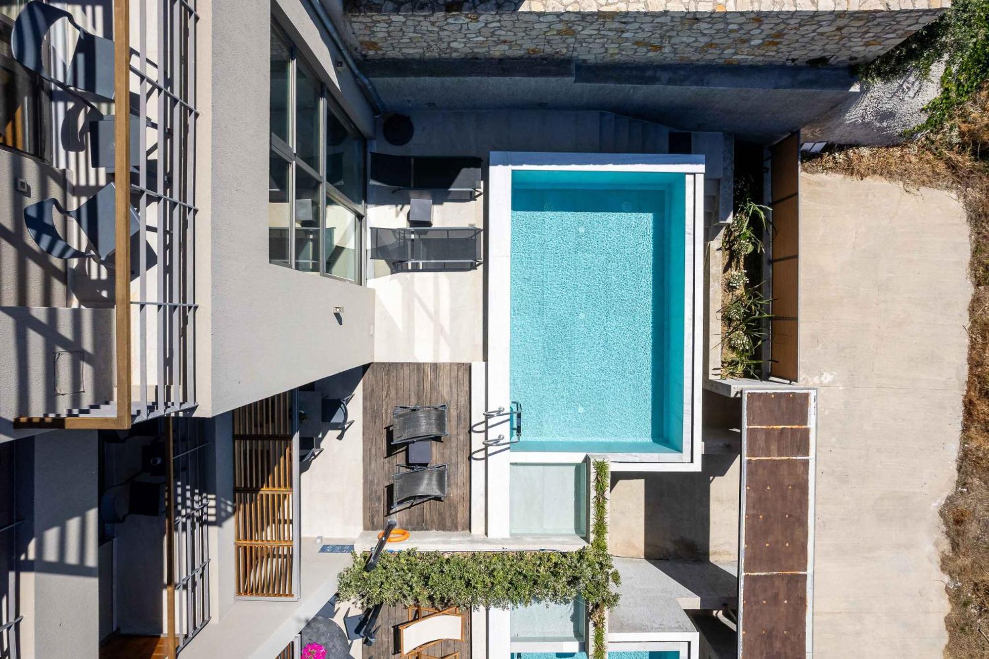 Omnia Luxury Villas - "Heated" Pools & Breathtaking Seaviews! 干尼亞 客房 照片